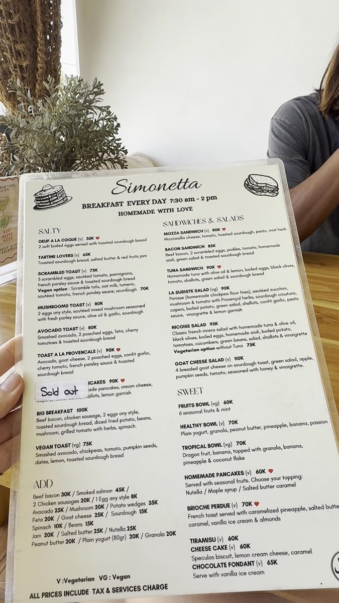 Menu Simonetta, Kuta Lombok , Cuisine From The South Of France-3